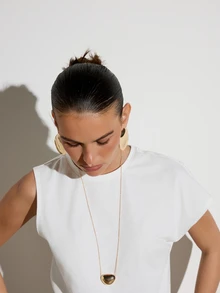 KSTM Sleeveless Muscle Tee With Extended Shoulder Detail Crew Neck Solid Summer Essential Top - White - View 6