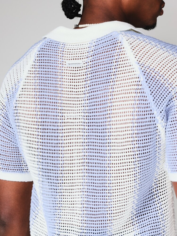 Polo tricoté à coupe décontractée pour un style décontracté estival