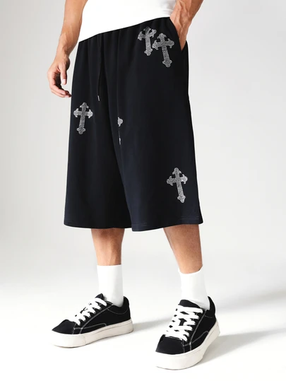 SUMWON Printed Pull On Jorts For Summer Casual Styling