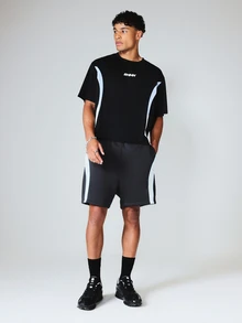 SUMWON Quần short nam - Màu xám đen - Xem 3