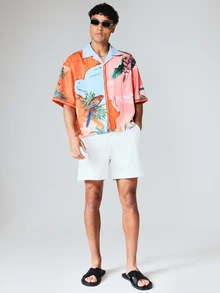 SUMWON Men Shirts - Orange - View 3