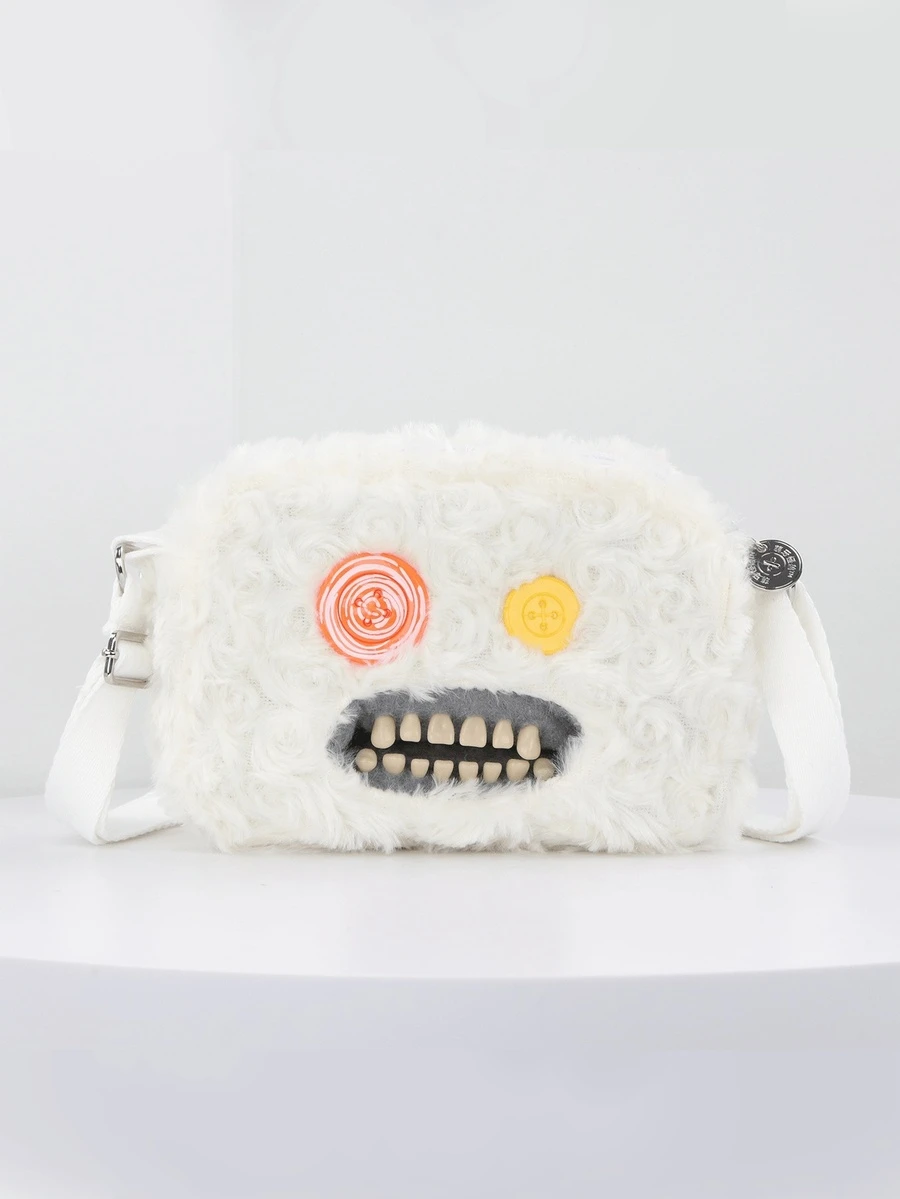 Fuggler Big Head Collection (Sasquoosh) Plush Crossbody Bag Ugly Monster Collectible - Sasquoosh - View 1