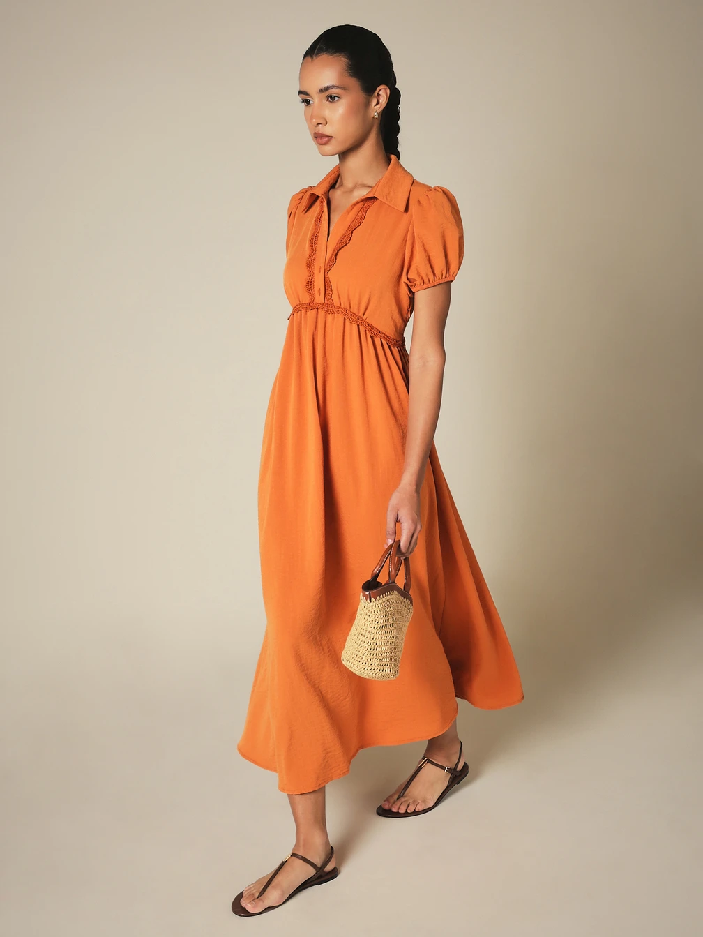 empire line midi dress with sleeves QXQYGRZ Summer Empire Waist Split Midi Corset Dresses A Line Puff Sleeve  Sundress Casual Lace Up Dress for Women Going Out Black at Amazon Women's  Clothing store