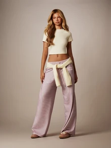 MISSGUIDED 圆领短袖插肩短款上衣 - 黃色 - 查看 3