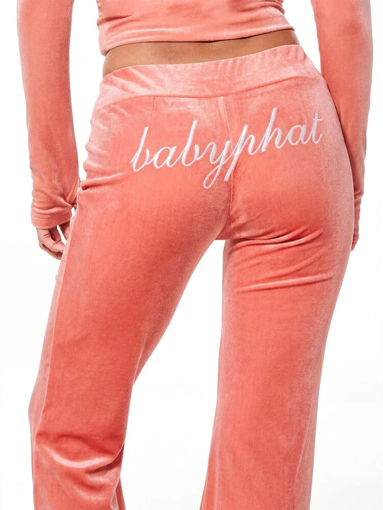 BABYPHAT Women's Letter Embroidered Casual Versatile Leggings