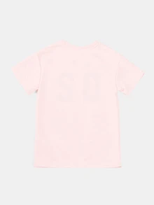 SUMWON Future Icon Number 02 Graphic Print Crew Neck Short Sleeve Tee For Young Girls - Pink - View 2