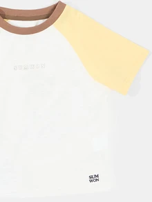 SUMWON Design Studios Raglan Co-Ord T-Shirt And Shorts Set For Boys Summer Beach - Coffee Brown - View 4