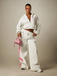 Missguided x Playboy 女士运动裤 - 黑色 - 查看 3