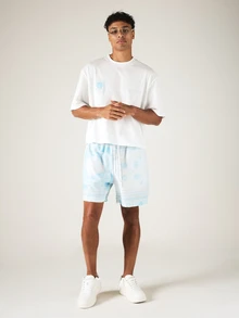 SUMWON Áo thun croptop dáng rộng in họa tiết hoa ở lưng và ngực, thích hợp mặc mùa hè. - trắng - Xem 3