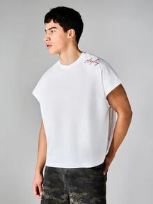 PLAYBOY X SUMWON Bunny Essentials Sleeveless Tank Top With Back Graphic Print And Crew Neck For Summer - White - View 2