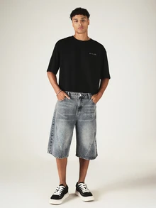 PLAYBOY X SUMWON Áo croptop dáng rộng, thoải mái với họa tiết thỏ rách ở lưng, cổ tròn, tay ngắn. - trắng - Xem 3