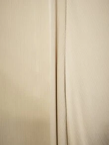 KSTM Chân váy midi xòe với các mảng vải mềm mại và đường viền không đối xứng, thích hợp cho các dịp xuân hè. - Màu be - Xem 5