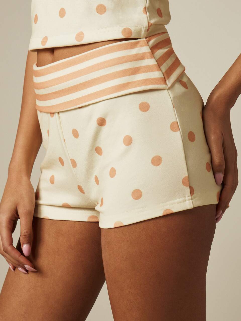 MISSGUIDED Polka Dot Cami And Short Lounge Set