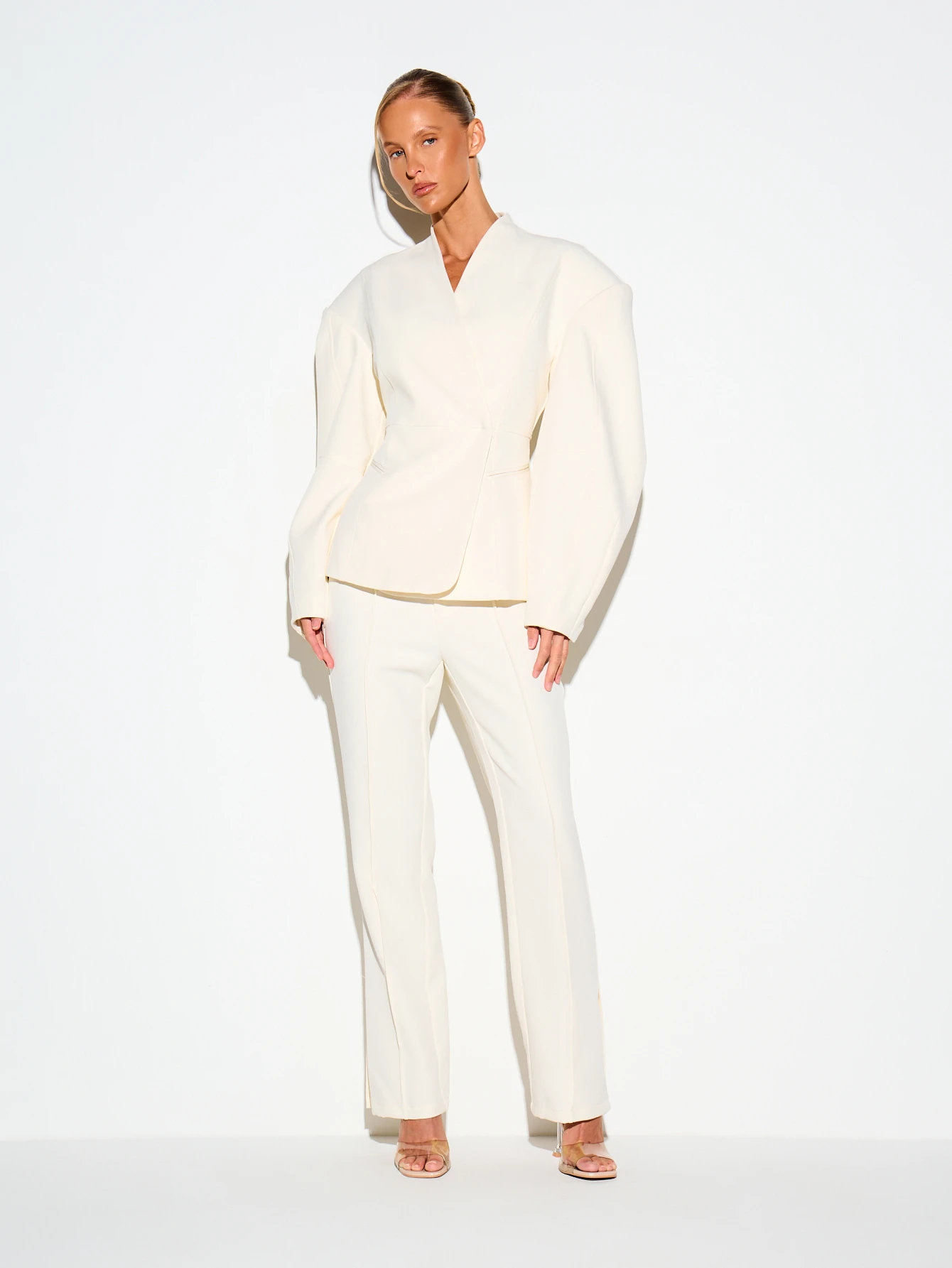 KIZN Slim Leg Trousers With Vent Detail
