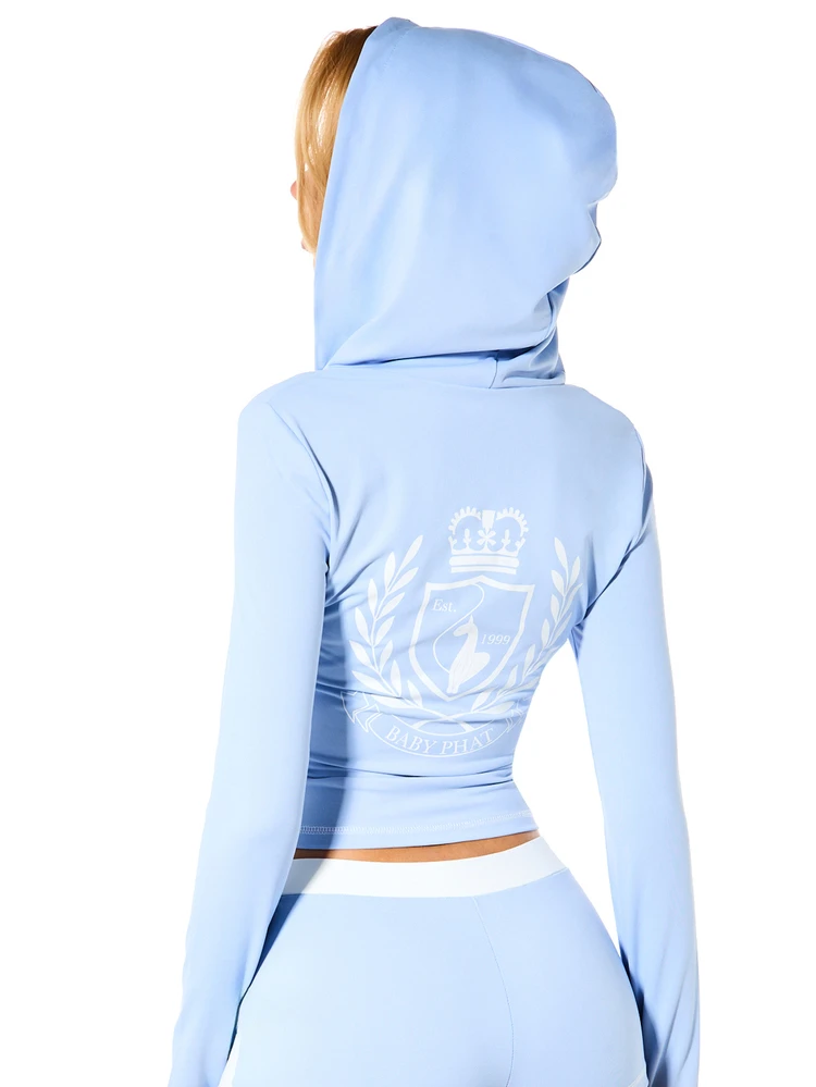 BABYPHAT Logo Minirock mit niedriger Taille und Gummizug, mit kontrastierendem Seitenstreifen und Bund