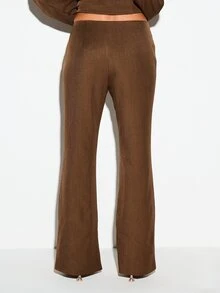 KIZN Women Suit Pants - Cà phê nâu - Xem 2