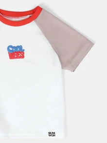 SUMWON Boys Cool Vibes Colour Block Raglan T-Shirt And Shorts Co-Ord Set Summer Holiday Casual Matching Outfit - Multicolor - View 4