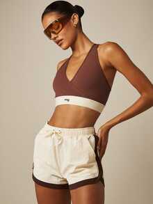 MISSGUIDED Women Sports Bras - Chocolate Brown - View 1