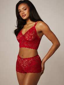 MISSGUIDED Quần short nữ - Đỏ - Xem 2