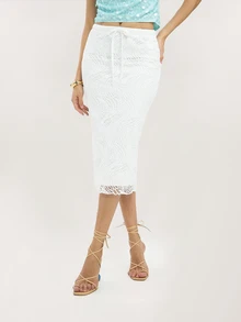 Dancing Leopard White Skirt, Skirt For Women, Summer Outfits For Women, Date Night Outfit, Party Skirt Women, Holiday Outfits, Night Out Outfit, Festival Outfit - White - View 4