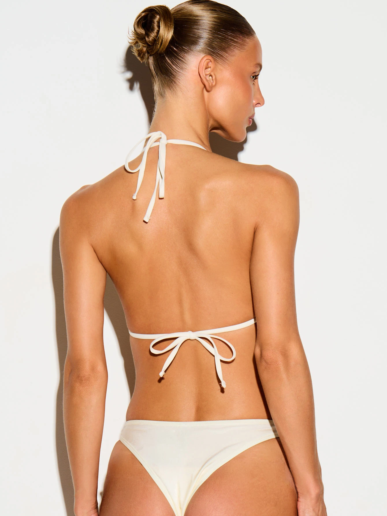 High Leg Scoop Bikini Bottom With Cheeky Cut