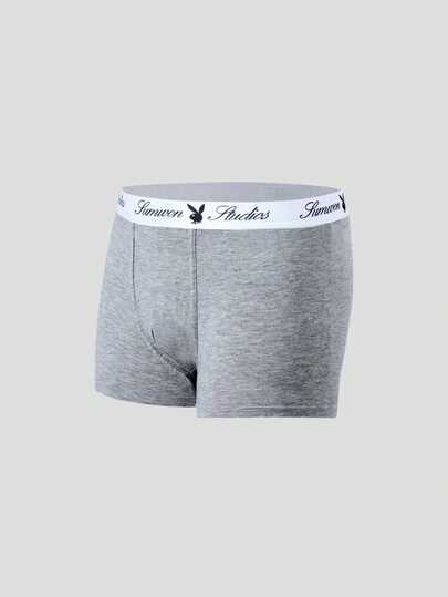 PLAYBOY X SUMWON 4 Pack Studios Logo Waistband Trunk Multipack Everyday Comfort Underwear