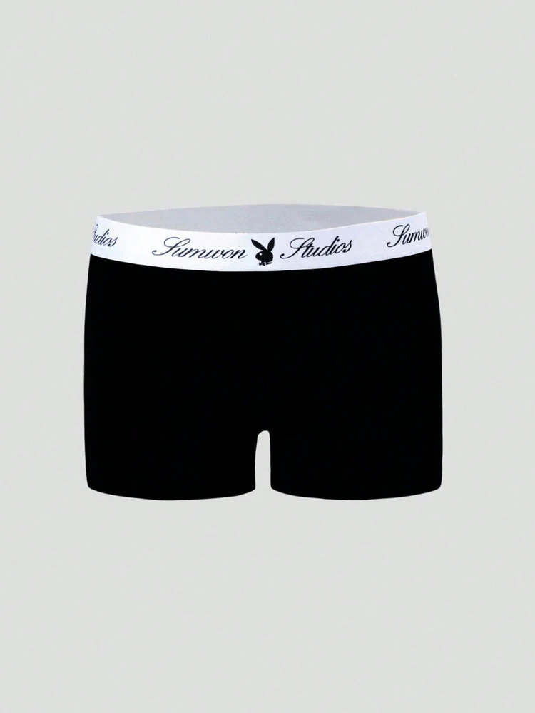 PLAYBOY X SUMWON 4 Pack Studios Logo Waistband Trunk Multipack Everyday Comfort Underwear