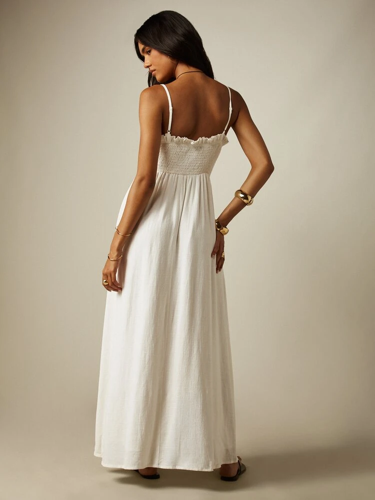 MISSGUIDED Sleeveless Round Neck Long Maxi Dress With Relaxed Flowing Silhouette