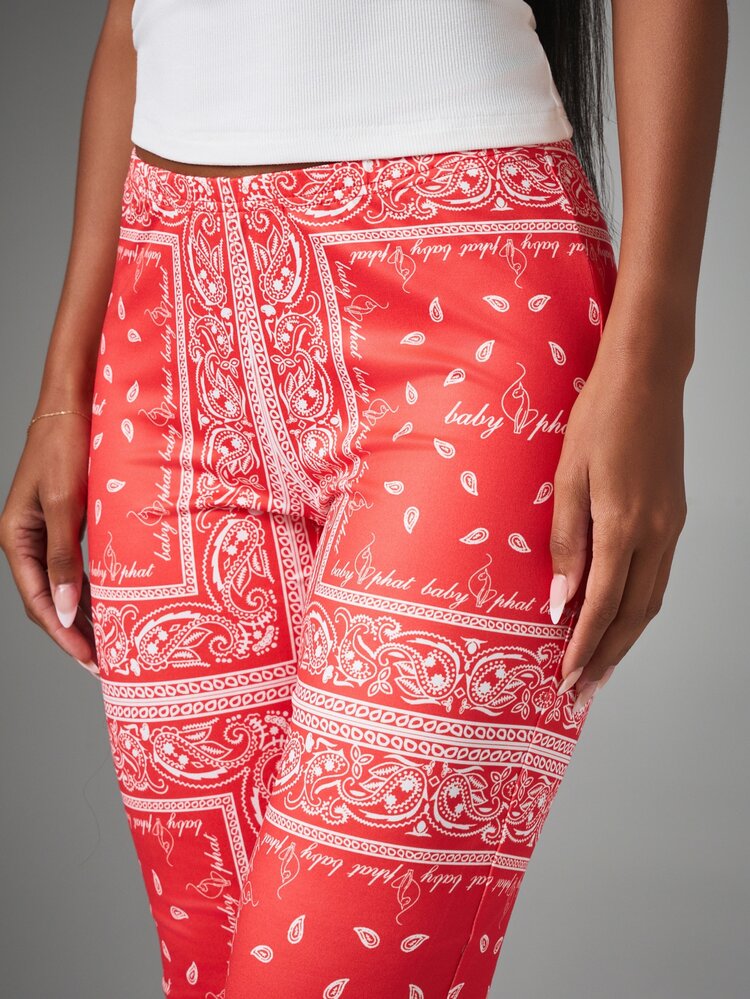 BABYPHAT BANDANA PRINT JERSEY CAPRIS