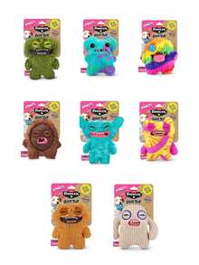 ZURU Fuggler Bonkers-Dog Toys (Count Underoo McGoo) Pet Plush Toys 8-Inch Funny Monster Weird Creature - Count Underoo McGoo-Orange - View 2