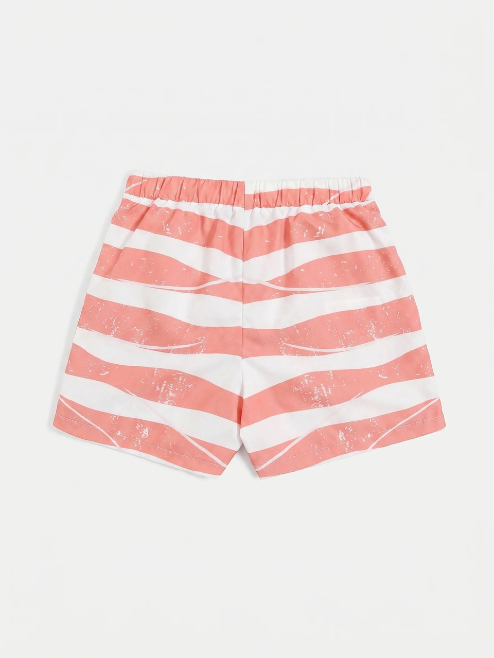 Short de bain pour garçons avec imprimé drapeau américain, ceinture élastique et cordon de serrage pour les vacances d'été à la plage