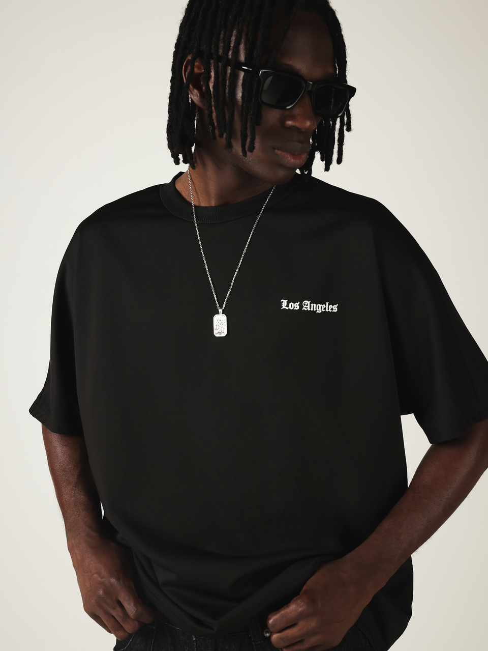 Club Los Angeles Oversized Graphic T-Shirt With Old English Back Print And Crew Neck,Los Angeles Jersey,Hip Hop T Shirts Men,Oversized T Shirt