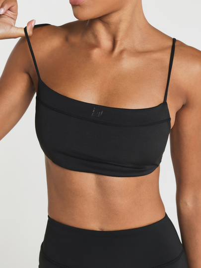 11SKNDS Strappy Scoop Neck Sports Bra With Adjustable Spaghetti Straps, Sleek Minimalist Design For Yoga Pilates And Wear With Sweat-Wicking, Stretchy, Breathable, Buttery-Soft, Low Impact Support & Removable Cups, For Gym Workout Fitness Studio, Running, Training & Hy-Rox