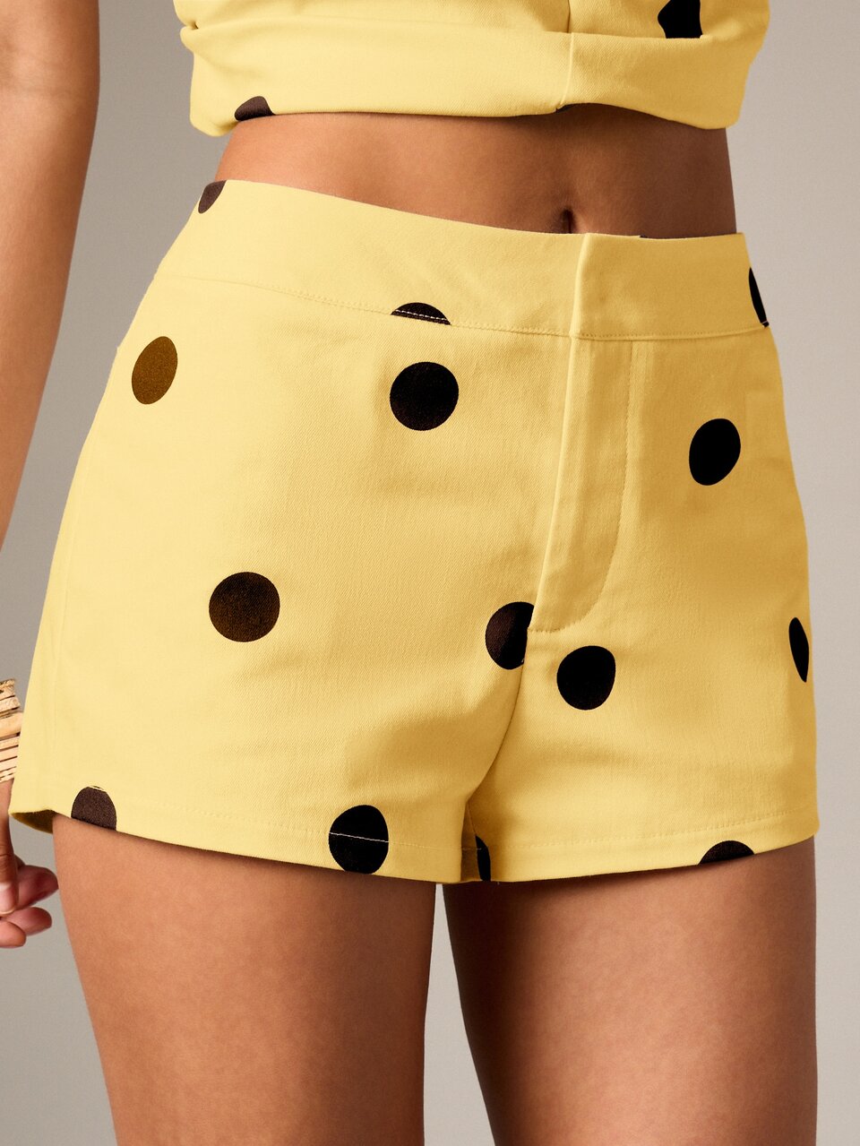 Polka Dot Micro Shorts High-Waist Mini Short For Summer Beach Vacation And Festival Season