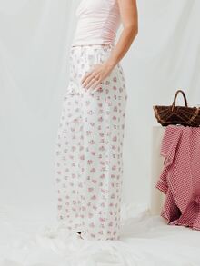 Pimkie Edition 女款牛仔褲，滿版花卉刺繡，標準版型，直筒褲腿，休閒日常穿著 - 彩色 - 查看 3