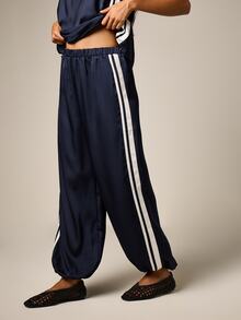 AiiRZ Satin Side Stripe Racerback Tank Top And Wide Leg Trouser Two-Piece Co-Ord Set - Multicolor - View 2