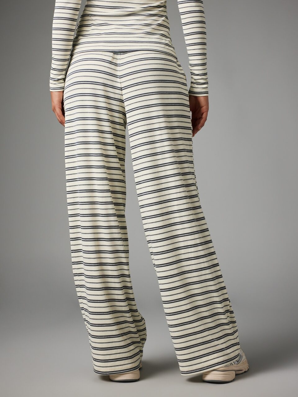 MISSGUIDED Striped Wide Leg Pants With Drawstring Waist