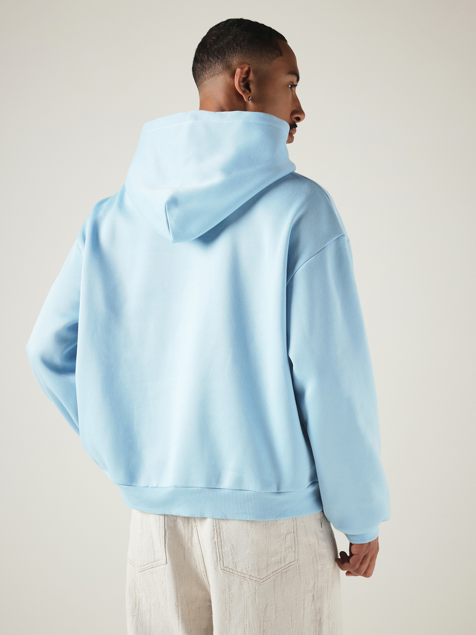 Oversized Pullover Hoodie With Centre Pocket And Chest Logo Print Casual Streetwear Spring Essential