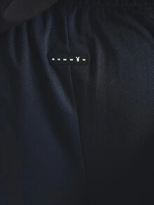 PLAYBOY X SUMWON Bunny Logo Mesh Athletic Shorts Color Block Navy Burgundy With White Stripe Detail Elastic Waist Summer Festival - Multicolor - View 6