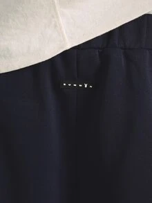 PLAYBOY X SUMWON Sporty Color Block Shorts With Three Stripe Side Panel And Bunny Logo Print - Multicolor - View 7