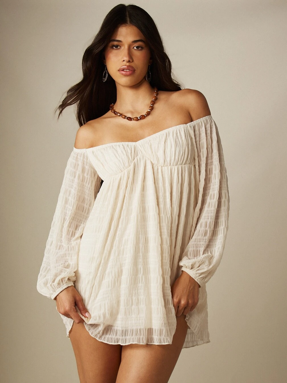 balance dress design Notch Neck Ribbed Mini Blu on the Hudson Sleeves Style:Two Layers Sail_Away Shelf Bra