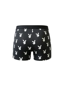 PLAYBOY X SUMWON 兔兔 Logo 全身印花四角內褲 2 入組－柔軟彈性內褲附鬆緊腰帶禮盒組 - 彩色 - 查看 4