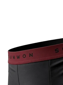 SUMWON Mens Boxer Briefs 4 Pack Multicolor Soft Underwear With Branded Waistband Everyday Comfort Trunks Holiday Gift Pack - Multicolor - View 7