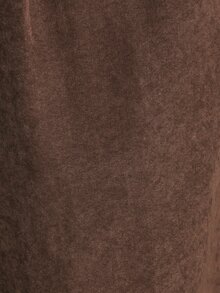 KSTM Halter Neck Suede Co-Ord Set With Wide Leg Pants Elasticated Neck Sleeveless Blouse And High Rise Full Length Trousers Summer Holiday Two-Piece - Coffee Brown - View 8