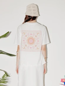 Pimkie Edition Women's Graphic Tee, Snake Print, Short Sleeve, Regular Fit, Casual Everyday Wear - White - View 1