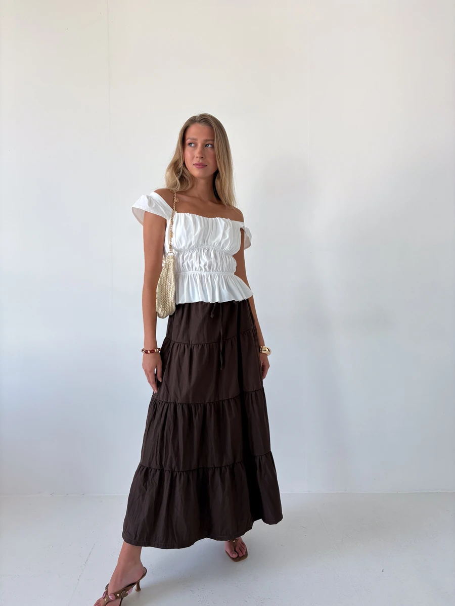 Pimkie Edition Women's Top, Ruffle Trim, Short Sleeve, Regular Fit, Casual Everyday Wear - White - View 1