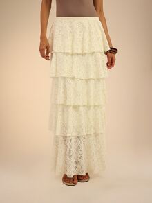 Dancing Leopard Apricot Skirt, Summer Outfits For Women, Vacation Skirt - Apricot - View 6
