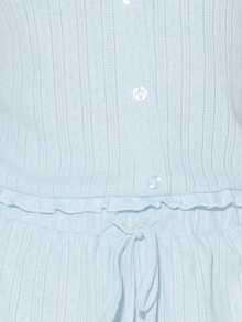 Pimkie Edition Women's Blue Pajama Set, Loungewear Set Design, Relaxed Fit Comfort Style, Homewear - Blue - View 3