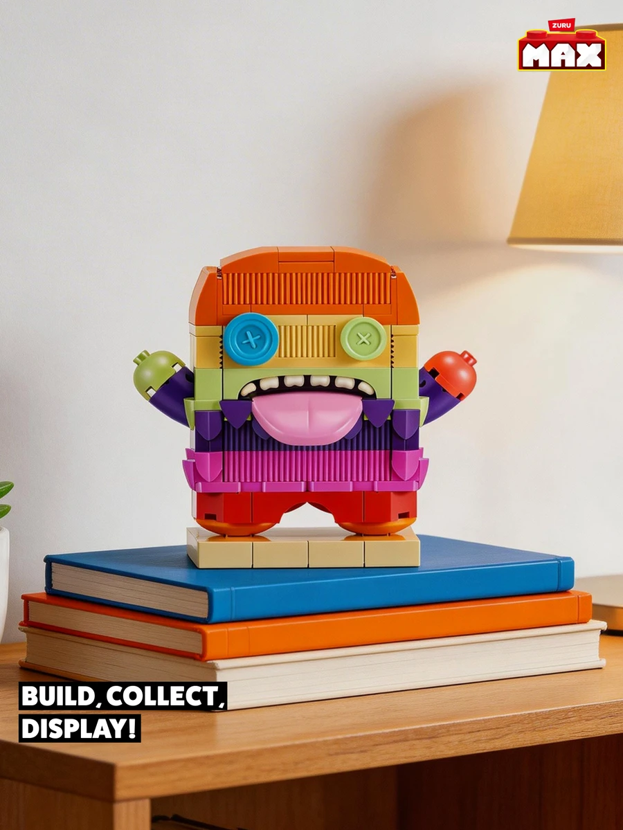 ZURU Fuggler Max Premium-Fuggler-Series 1-Capsule (Oogah Boogah) Building Bricks Funny Monster Construction Toy - Oogah Boogah - View 1