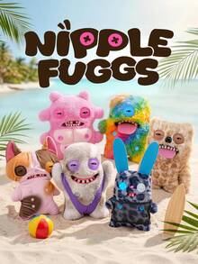 ZURU Fuggler Nipple Fugg-Series 1 (Shameless Goof) Plush Toys 9-Inch Funny Monster Edgy Cute - Shameless Goof - View 2